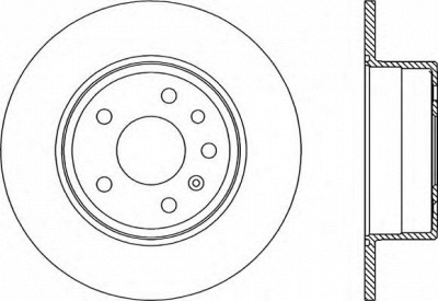 OPEN PARTS bda180510 -  Тормозной диск